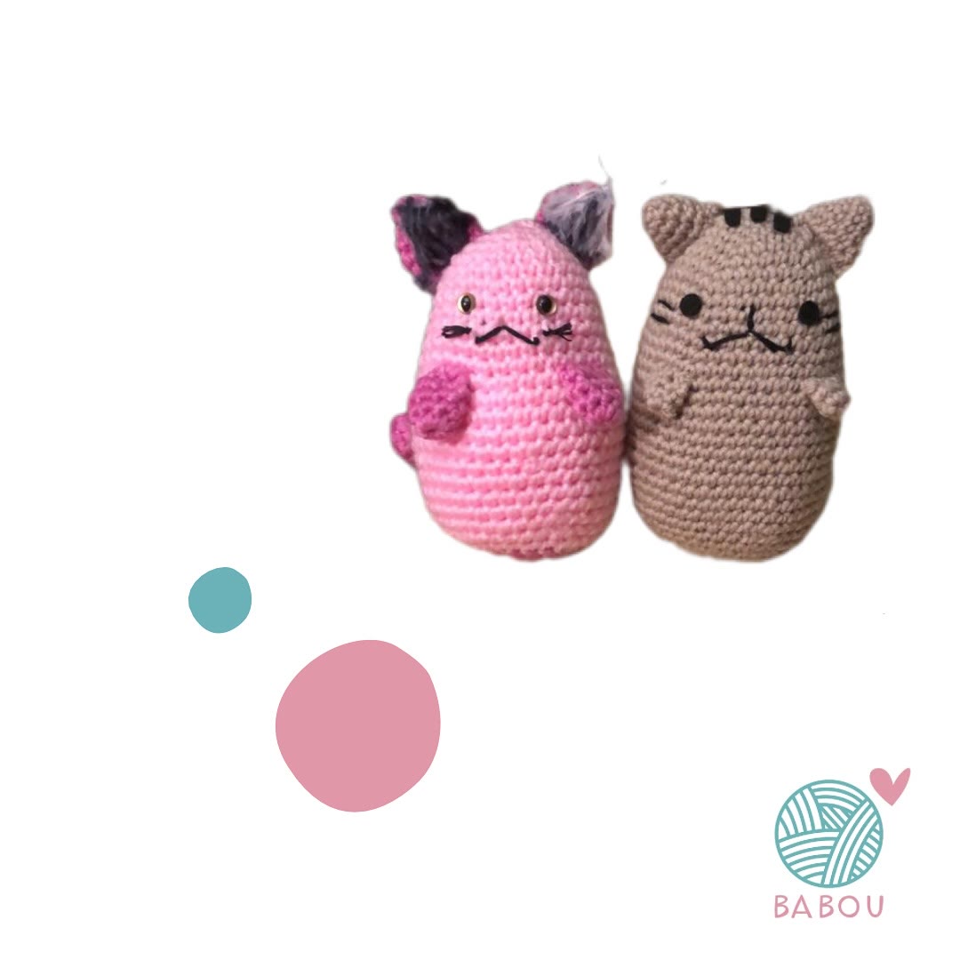 Gatitos amigurumi pusheen de Babou Handmade