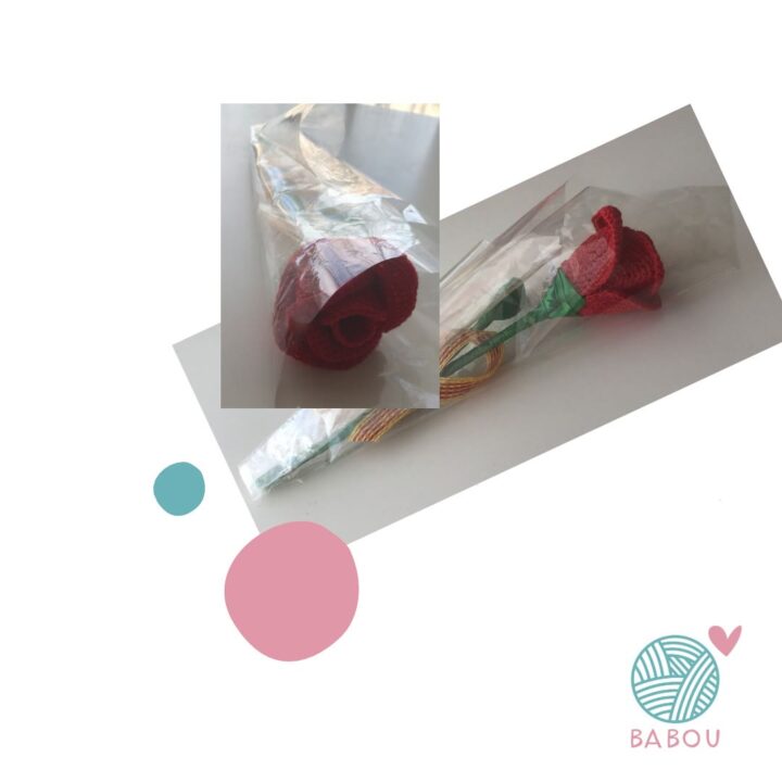 Rosa artesanal a crochet. de Babou Handmade