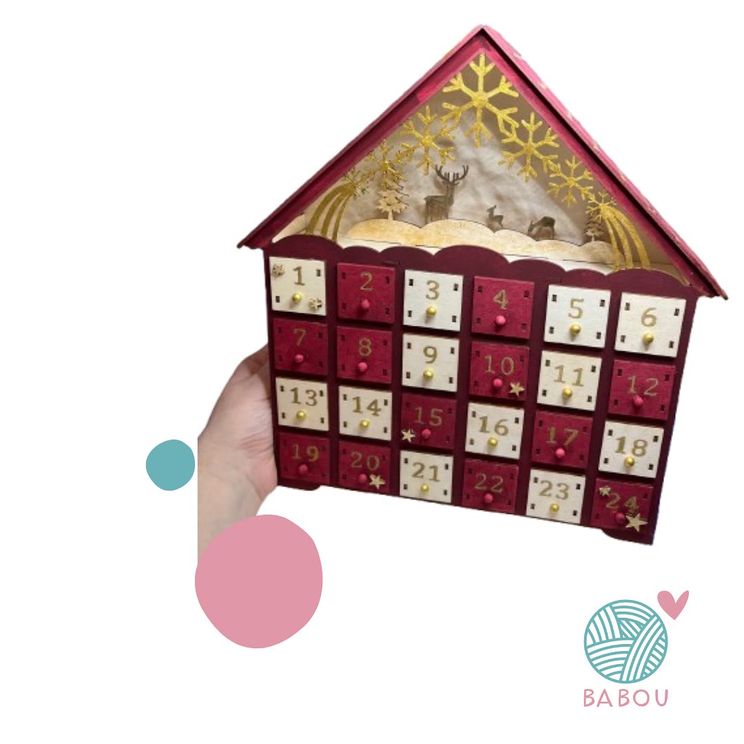 Santa Advent calendar by Babou Handmade
