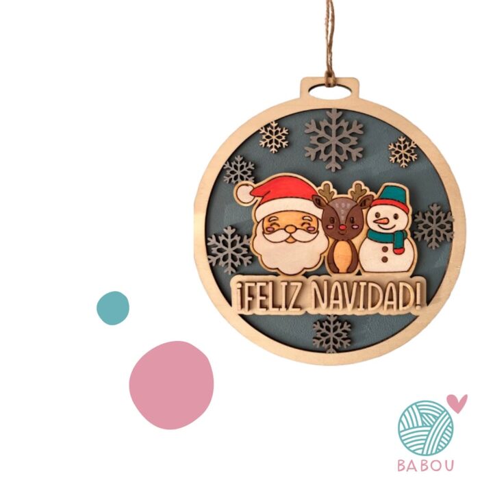 Cuelgapuertas navideño de Babou Handmade