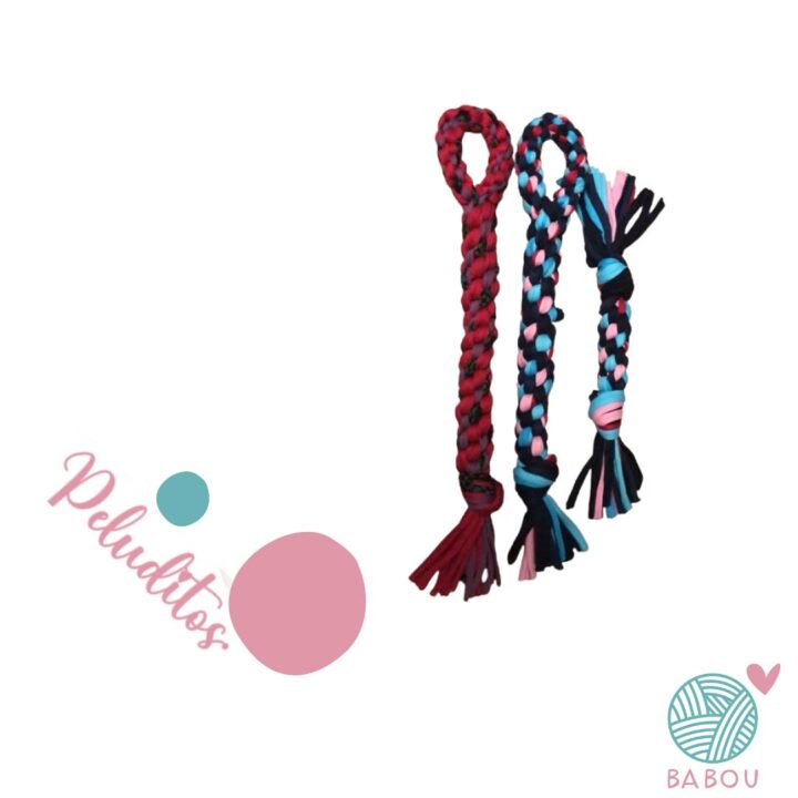 Mordedores de trapillo para perros de Babou Handmade