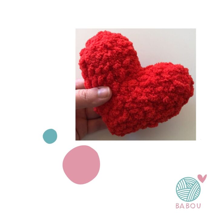 Corazones a crochet de Babou Handmade