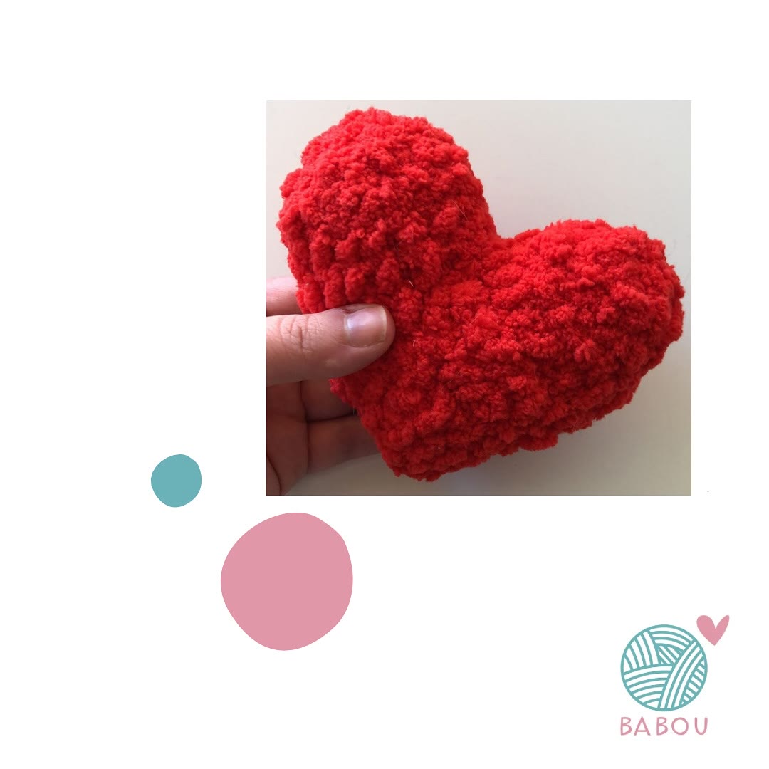 Corazones a crochet de Babou Handmade