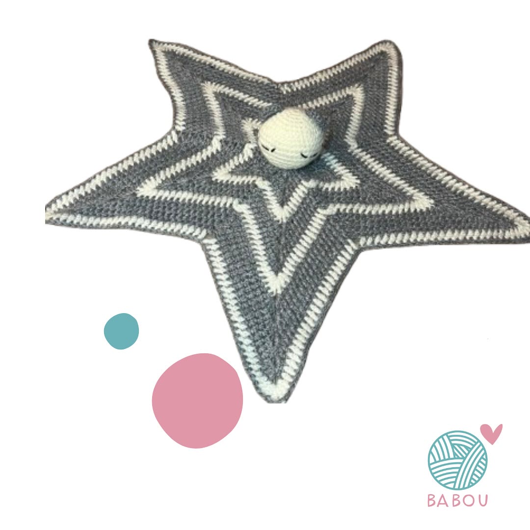 Doudou de estrella de Babou Handmade