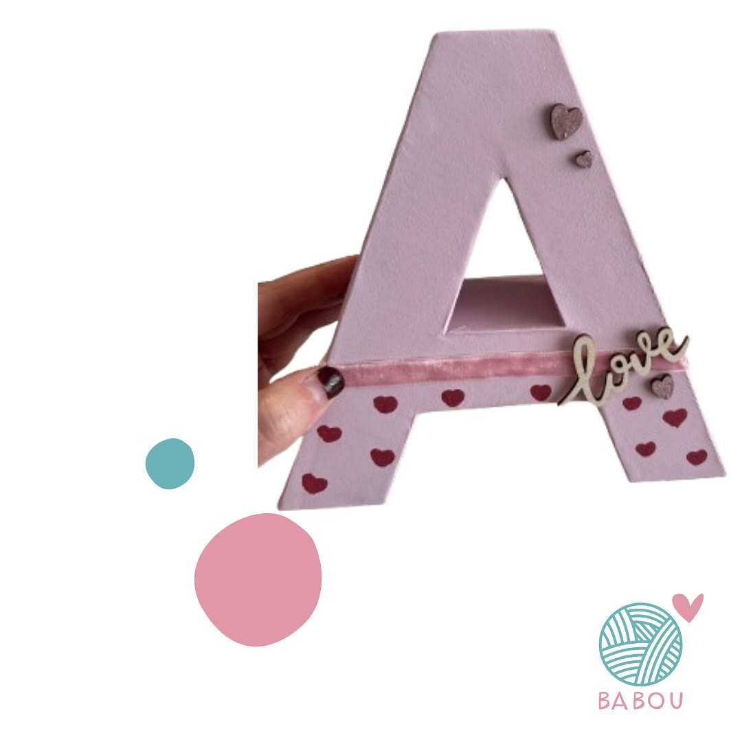 Letras de Papel Maché de Babou Handmade